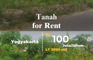 Tanah Disewakan – Lokasi strategis utara Terminal Condongcatur!